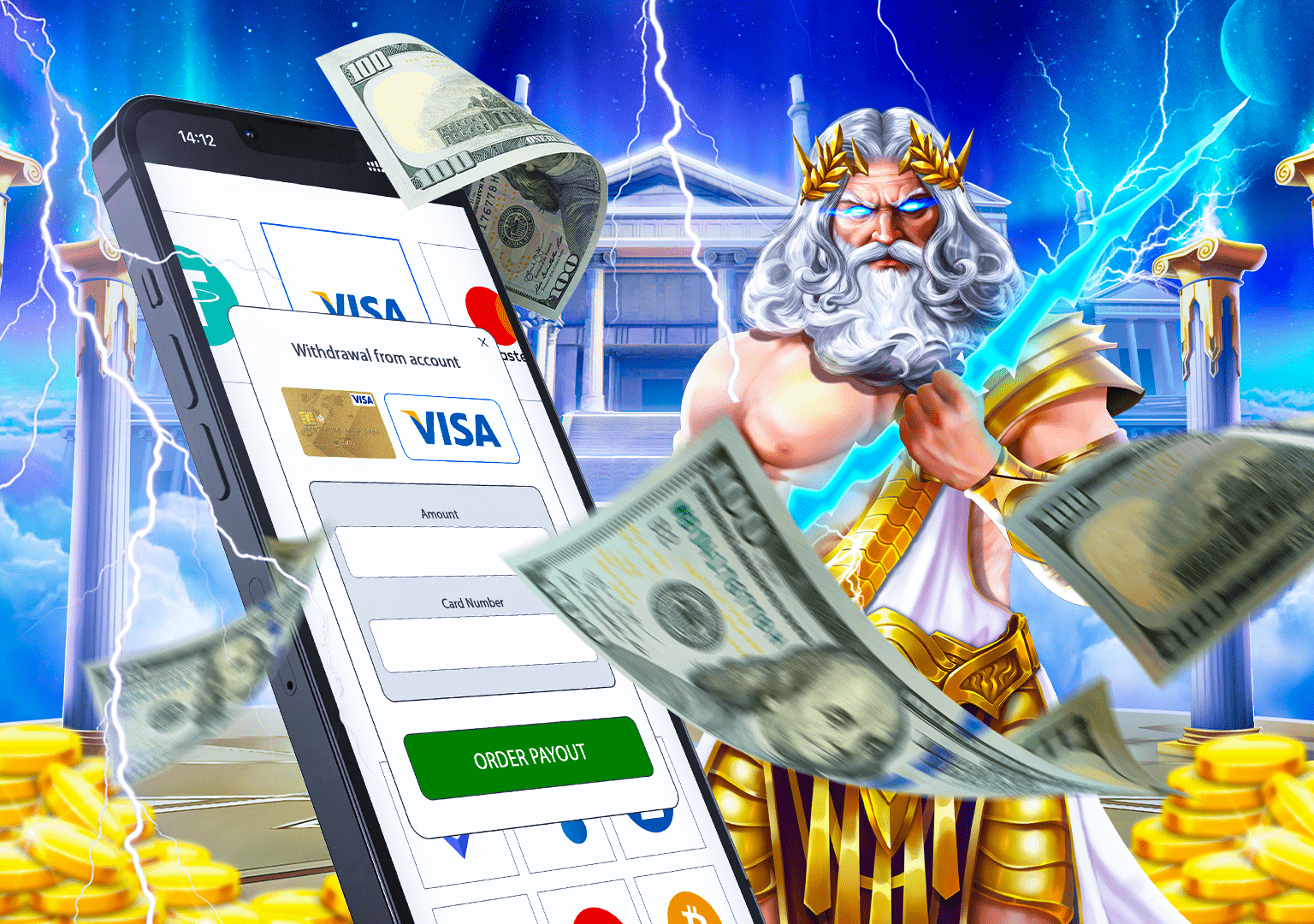 For cash winnings, the providers give you the option to deposit and withdraw money
